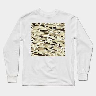 Earthy Green Flowing Abstract Water Blobs Long Sleeve T-Shirt